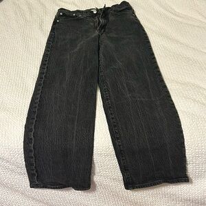 Madewell black perfect vintage wide leg jean size 29